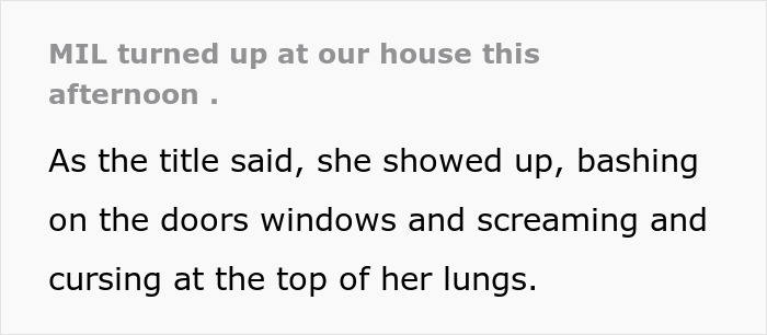 Woman dealing with a difficult MIL showing up aggressively, leading to restraining order after years of marriage conflict.