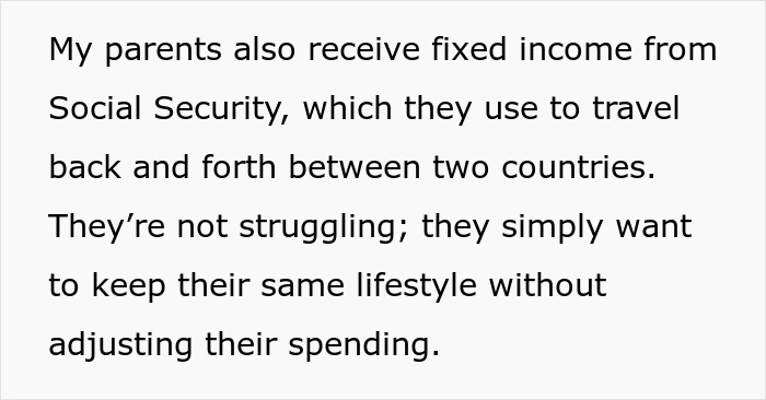 Text about lady refusing to help cruel parents who abandoned her, highlighting their audacity to call her disrespectful.