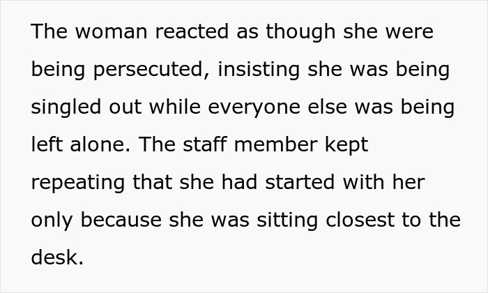 Entitled British woman arguing with airline worker over luggage policy causing emotional distress.