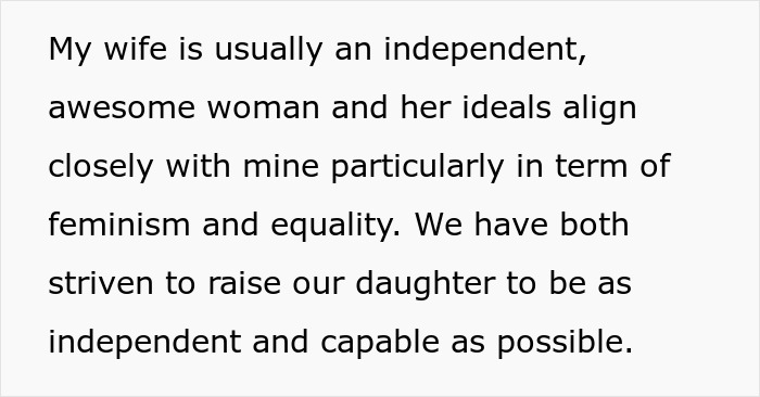 Text excerpt discussing a dad calling out wife after teaching their daughter about treating her boyfriend like a personal ATM. Text excerpt discussing a dad calling out wife after teaching their daughter about treating her boyfriend like a personal ATM.