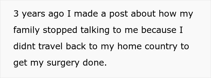 Text post about family conflict and feeling held hostage at parents&rsquo; place, unsure of what to do next.