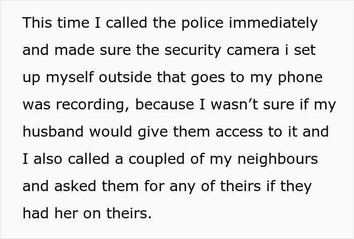 Woman takes out restraining order against MIL after years of harassment, involving police and security camera evidence.