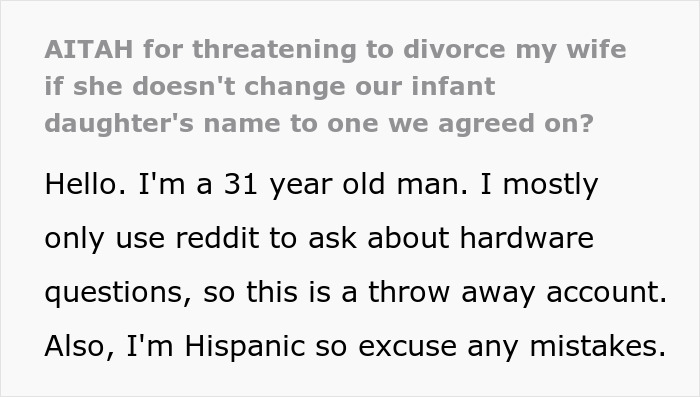 Couple arguing over newborn's bizarre name Tragedeigh, relationship tension escalating due to infant naming dispute.