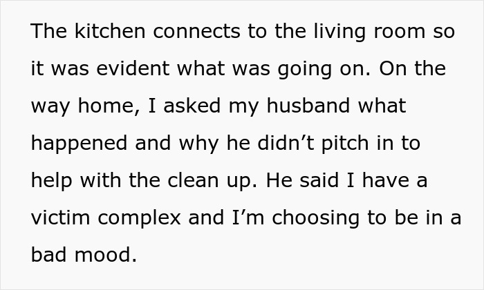 Husband backs out of deal to help clean up after Thanksgiving meal, causing tension with wife at home.