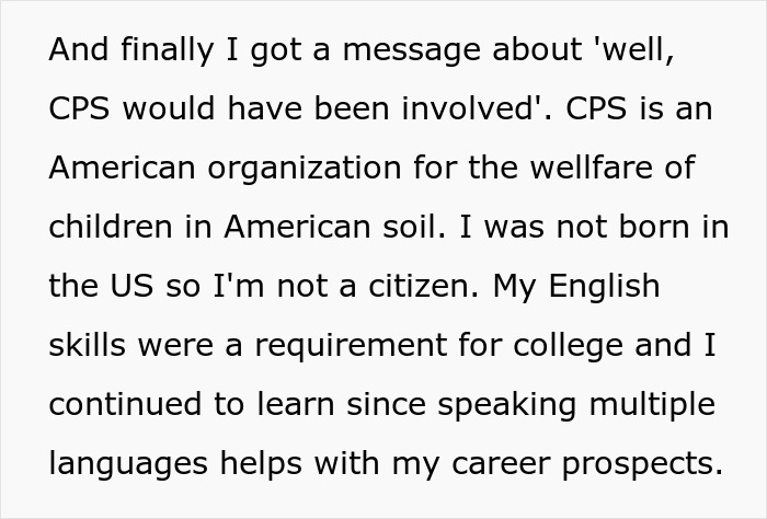 Text about CPS involvement and challenges faced by a woman conceived as spare parts for her brother. Text about CPS involvement and challenges faced by a woman conceived as spare parts for her brother.