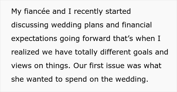 Man and fiancée disagreeing over wedding plans and finances, highlighting clashing values and debt concerns before marriage. Man and fiancée disagreeing over wedding plans and finances, highlighting clashing values and debt concerns before marriage.