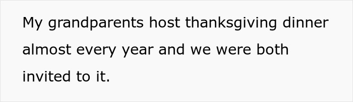 Guy can't control his hunger, ripping through a turkey while girlfriend looks red with embarrassment in front of family.