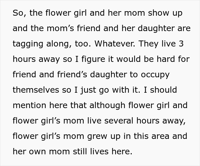 Uninvited guest treats wedding night like sleepover, causing shock as bride and groom ask her to leave.