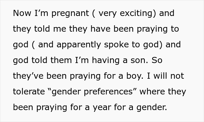 Pregnant woman upset as husband&rsquo;s mother prays for a son, causing conflict over gender preferences and family tensions.