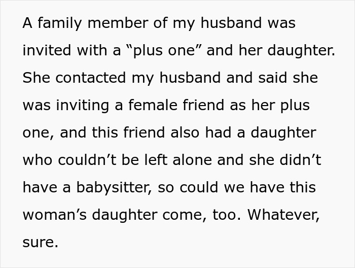 Uninvited guest treats wedding night like sleepover, shocking bride and groom who kick her out.