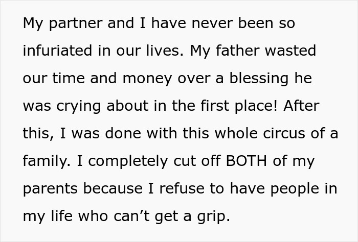 Text describing bride’s parents throwing tantrums and facing backlash from great aunt, leading to being uninvited from wedding. Text describing bride’s parents throwing tantrums and facing backlash from great aunt, leading to being uninvited from wedding.