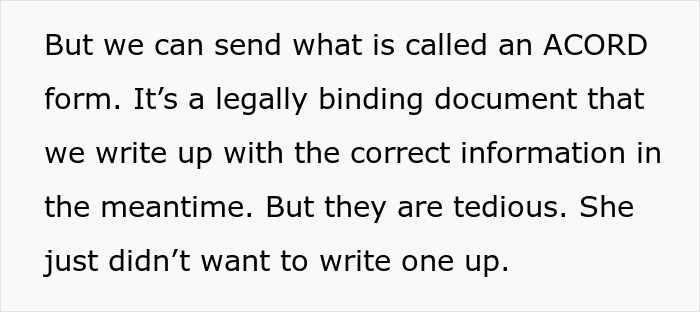 Text showing a coworker refusing to fix her own mistake and getting mad when the call is handed back to her. Text showing a coworker refusing to fix her own mistake and getting mad when the call is handed back to her.