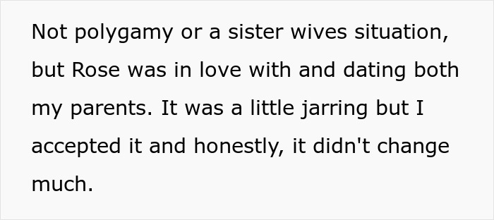 Text excerpt discussing a woman rethinking her engagement after fianc&eacute;'s lie about her family causes tension during holiday dinner.
