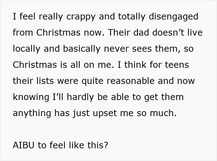 Mom panicking after man promises $400 per kid for Christmas but changes his mind, causing stress and disappointment.
