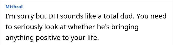 Comment expressing frustration over husband ditching wife and baby on Christmas, highlighting wife&rsquo;s heartbroken feelings.