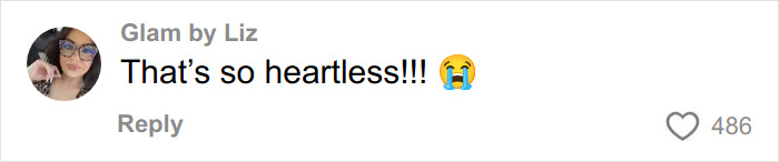 User comment on social media reading heartless with crying emoji, reacting to beauty queen accused case.