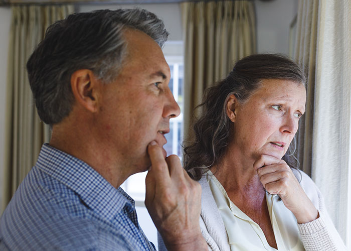 Middle-aged woman rethinking her engagement after fianc&eacute;&rsquo;s lie about her family causes tension during holiday dinner.