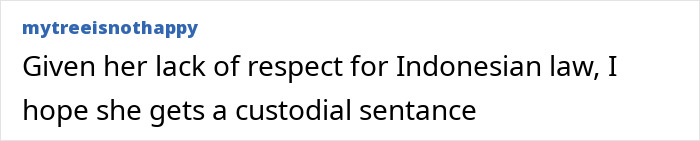Comment criticizing Bonnie Blue&rsquo;s defiant message to authorities amid her potential 15-year jail sentence for scandalous video.
