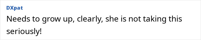 Comment from DXpat expressing disbelief that Bonnie Blue is not taking her legal troubles seriously in a scandalous video case.