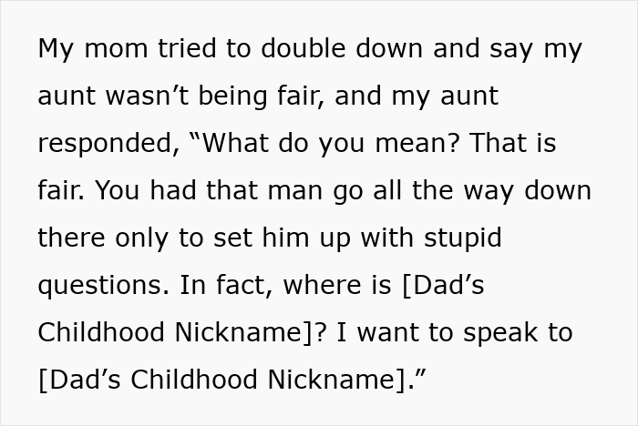 Text showing a family argument where bride’s parents throw tantrums and are confronted by great aunt during a wedding dispute. Text showing a family argument where bride’s parents throw tantrums and are confronted by great aunt during a wedding dispute.