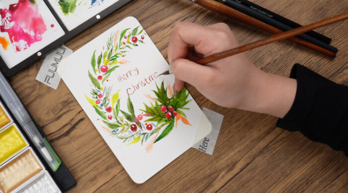 I Hand-Painted My Christmas Cards This Year, And These 4 Easy Ideas Are Perfect For Beginners I Hand-Painted My Christmas Cards This Year, And These 4 Easy Ideas Are Perfect For Beginners
