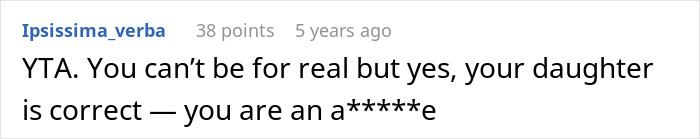 Reddit comment about dad demanding family skips Hanukkah gifts due to son's tantrum and being a little spoiled.