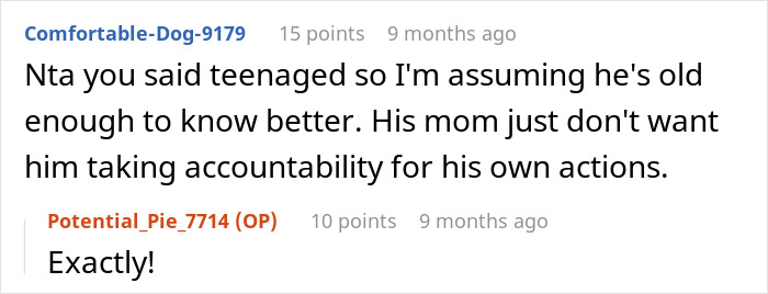 Text conversation showing a discussion about a teenager’s accountability after misusing a credit card for games. Text conversation showing a discussion about a teenager’s accountability after misusing a credit card for games.