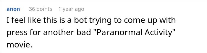 Comment on forum discussing wife&rsquo;s unexplained back scratches and husband&rsquo;s trust issues about installing home CCTV.