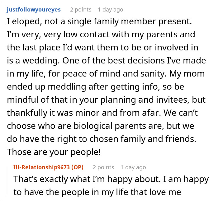 Text conversation about bride’s parents causing drama and choosing family for peace of mind and wedding planning. Text conversation about bride’s parents causing drama and choosing family for peace of mind and wedding planning.