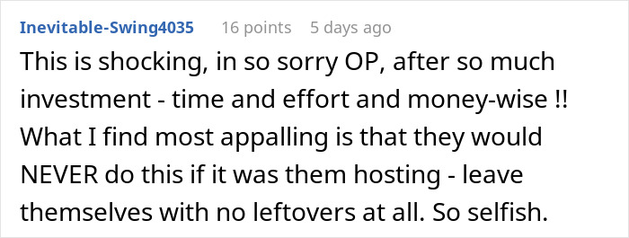 Couple hosting expensive Thanksgiving dinner shocked to find planned leftovers have disappeared before they could enjoy them Couple hosting expensive Thanksgiving dinner shocked to find planned leftovers have disappeared before they could enjoy them