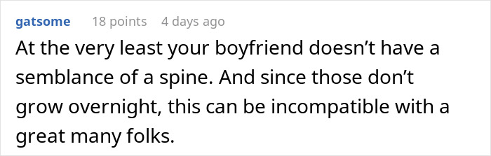 Comment discussing boyfriend editing face every photo and challenges with personal boundaries in relationships.