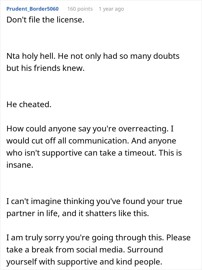 Text message discussing a couple split at altar after bride overhears groom's unexpected revelations about her. Text message discussing a couple split at altar after bride overhears groom's unexpected revelations about her.