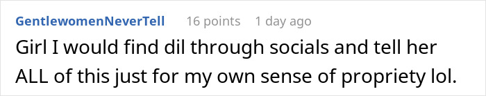 Text post from user GentelwomenNeverTell discussing a mother-in-law&rsquo;s plan to make bride look ugly in wedding illustration backfiring when artist catches on.