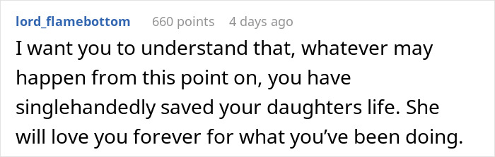 Screenshot of a Reddit comment discussing emotional support after a family faces challenges related to a son coming out. Screenshot of a Reddit comment discussing emotional support after a family faces challenges related to a son coming out.
