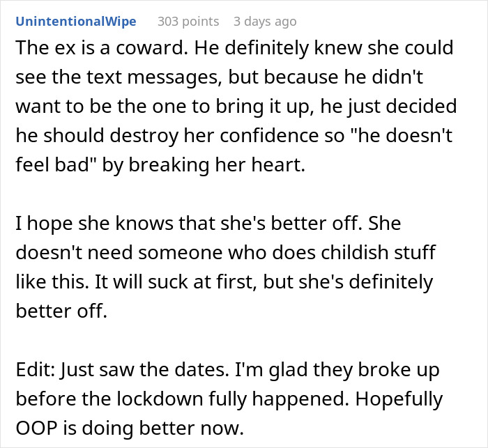 Woman reading secret texts from fianc&eacute; complaining about her appearance, worried about wedding photos and their future.