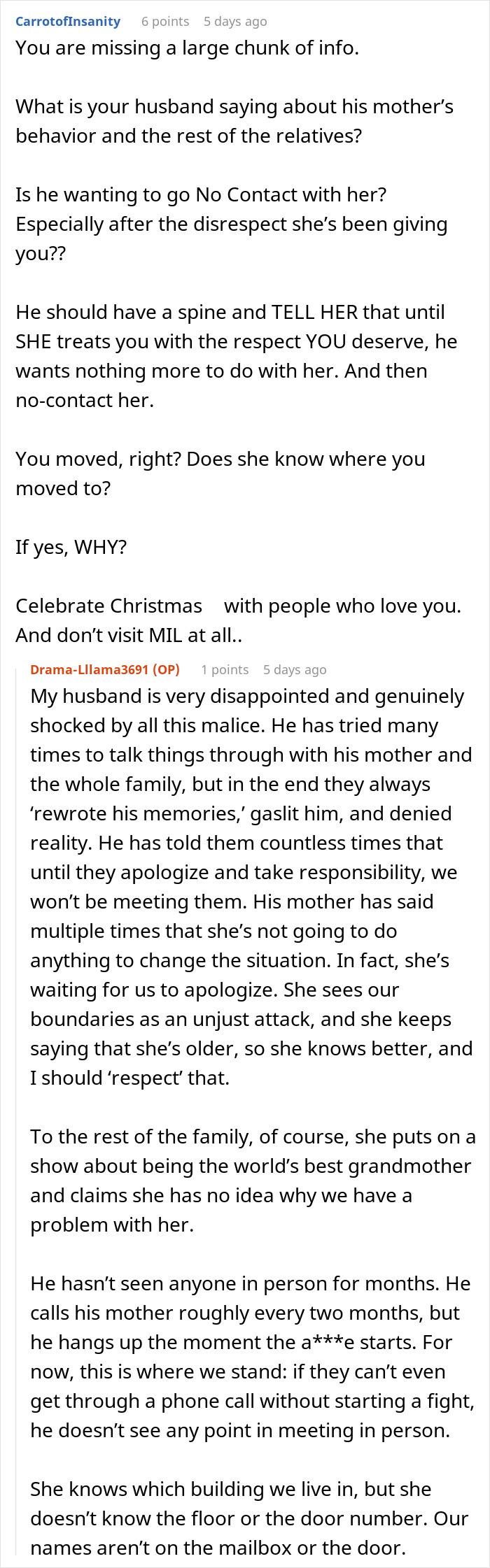 Reddit comments discussing MIL refusing to believe DIL’s premature birth and family conflict over disrespect and boundaries. Reddit comments discussing MIL refusing to believe DIL’s premature birth and family conflict over disrespect and boundaries.