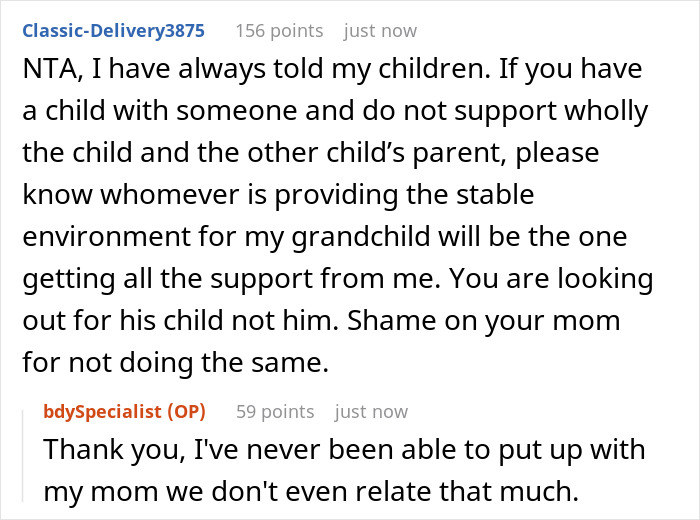 Alt text: Reddit custody court discussion about sibling revealing truth on brother who abandoned kid causing family drama