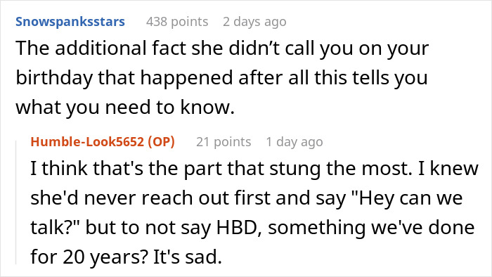 Screenshot of an online conversation about a painful wedding dress shopping trip turning into a friendship wake-up call. Screenshot of an online conversation about a painful wedding dress shopping trip turning into a friendship wake-up call.