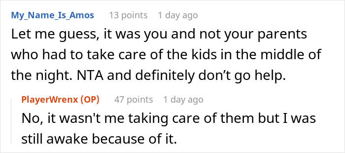 Reddit screenshot about an exhausted teen kept awake by autistic siblings' screaming Reddit screenshot about an exhausted teen kept awake by autistic siblings' screaming
