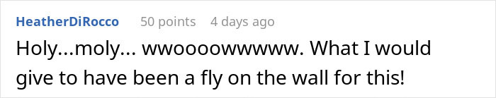 Commenter expressing amazement and wishing to witness sister&rsquo;s barefoot spiritual advisor causing comical chaos at Thanksgiving.