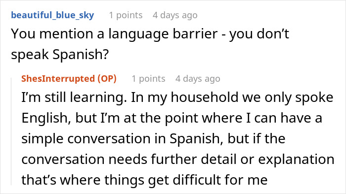 Woman loses appetite after seeing how her mother-in-law prepares chicken, concerned about getting sick from food handling.