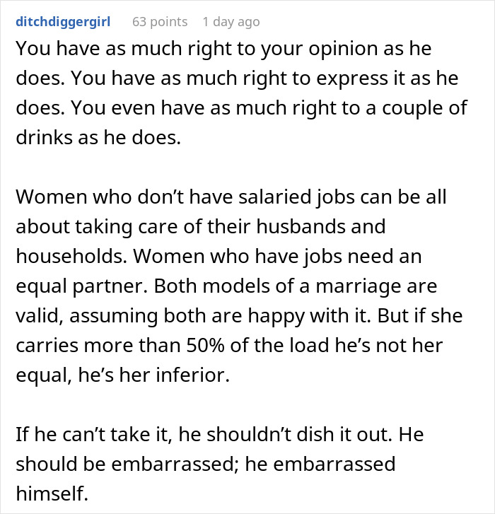 Text post discussing toxic man venting about traditional wives and reactions to his flawed logic in online debate.
