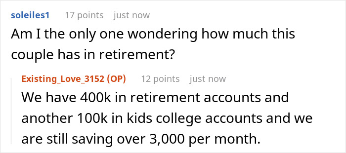 Online discussion about SAHM feeling poor despite receiving $1K monthly fun money from husband, seeking job advice.
