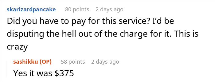 Screenshot of a Reddit conversation discussing the unexpected guest at a wedding ceremony and bouquet catching incident.