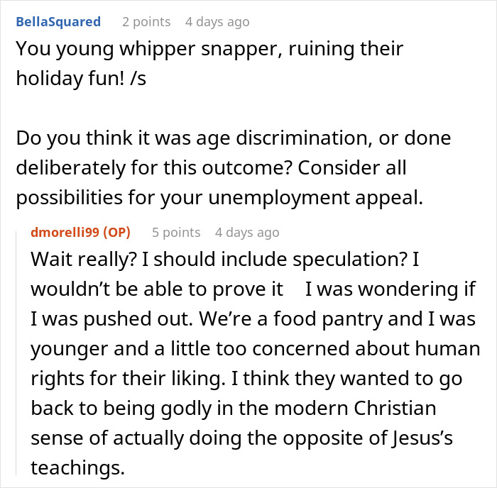Screenshot of a text conversation showing a heated discussion related to office Christmas music and a coworker’s strong reaction. Screenshot of a text conversation showing a heated discussion related to office Christmas music and a coworker’s strong reaction.
