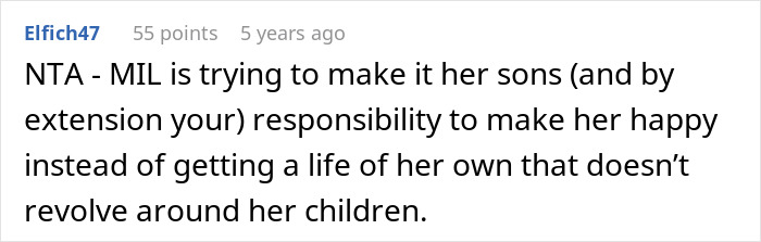 Screenshot of a Reddit comment discussing women ruining MIL’s surprise by pretending they didn’t know she was coming. Screenshot of a Reddit comment discussing women ruining MIL’s surprise by pretending they didn’t know she was coming.