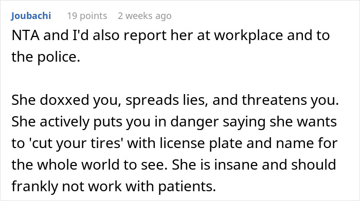 Screenshot of a social media comment about a woman putting coworker on blast and workplace conflict consequences. Screenshot of a social media comment about a woman putting coworker on blast and workplace conflict consequences.