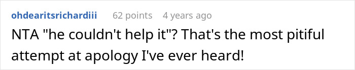 Reddit comment reacting to a man recording his wife’s private therapy sessions, expressing disbelief at his apology.