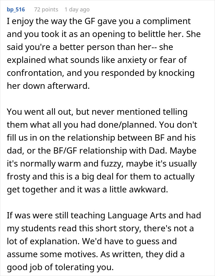 Holiday Visit Turns Sour After Boyfriend’s Son’s GF Makes Shockingly Cruel Comment At Lunch Holiday Visit Turns Sour After Boyfriend’s Son’s GF Makes Shockingly Cruel Comment At Lunch