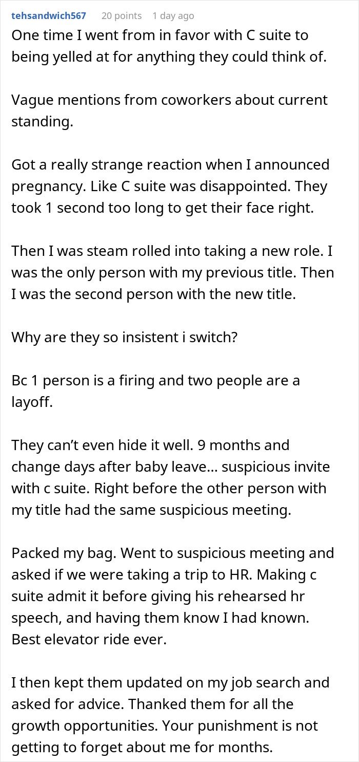 User sharing experience revealing subtle red flags that indicate their job is actually not safe through suspicious meetings and role changes. User sharing experience revealing subtle red flags that indicate their job is actually not safe through suspicious meetings and role changes.